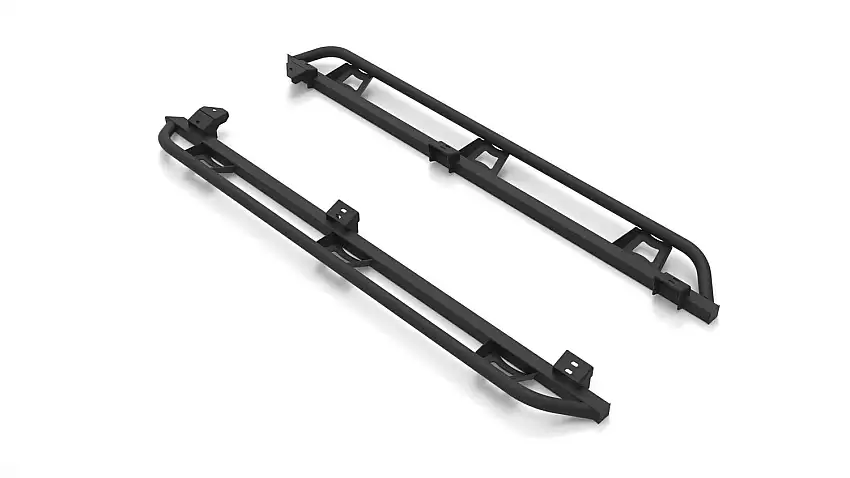 N-FAB TST16CC-TX TrailSlider - Cab Len (2 Steps) - 16-23 Tacoma Double - TX Blk