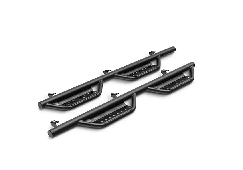 N-FAB 114417512 Nerf Step RS - Cab Len (2 Stps) - 14-18 Silv/Sierra 1500 Crew-TXBlk