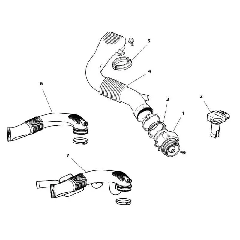 Air Pipe, XK8, Supercharged, 2000-2002
