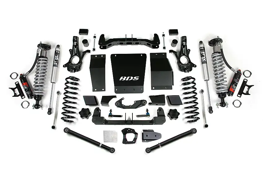 BDS Suspension BDS731PSS 2015-2019 GM SUV 4WD 6" Suspension Lift Kit, Cast Steel, 6" Rear, Coil Spring -