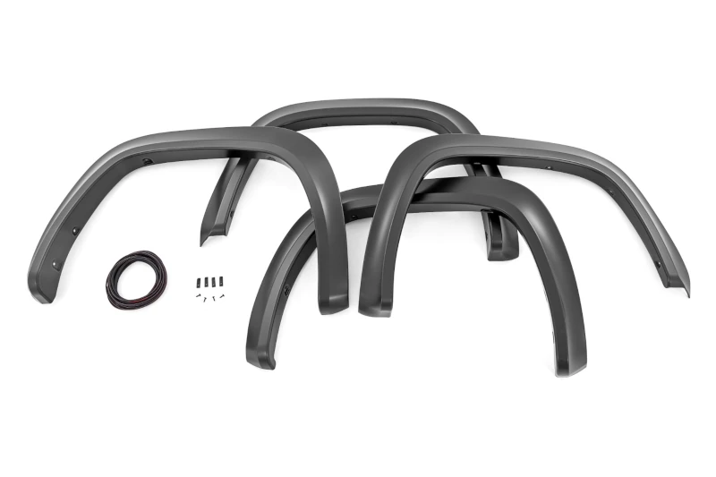 2022-2025 Toyota Tundra Rough Country Sport Fender Flares (Gloss Black) | S-T42211-RCGB