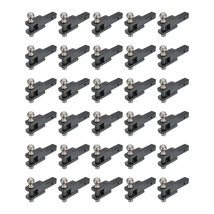 Reese (30-Pack) Clevis Hitch Ball Mount, Fits 2 Inch Square Receiver, 7,500 lbs. Capacity, Black