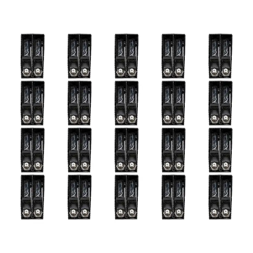 Reese (20-Pack) Interlock® Tactical Trailer Hitch Ball Mount Starter Kit, Fits 2 Inch Square Receiver, 2 Inch Drop, 6,000 lbs. Capacity, Includes 2 Inch Trailer Ball and Pin & Clip, Matte Black