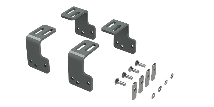 B&W Towing RVR3201 Custom Installation Kit For Universal Mounting Rails For Some Ford F150 Trucks