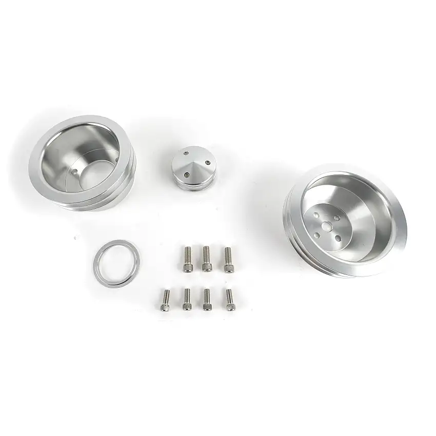 Scott Drake Aluminum V-Belt Pulley Set for Small Block Ford – Part #B-F102