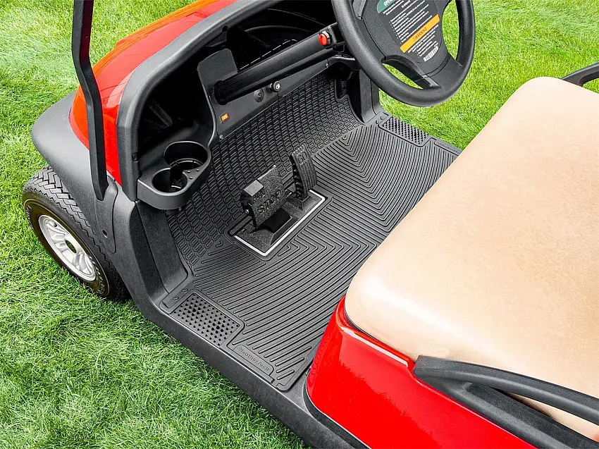 WeatherTech Golf Cart Mat; Fits w/EZGO 2Five 09-20/RXV 08-22 Golf Carts; Front; 1 Pc. W603