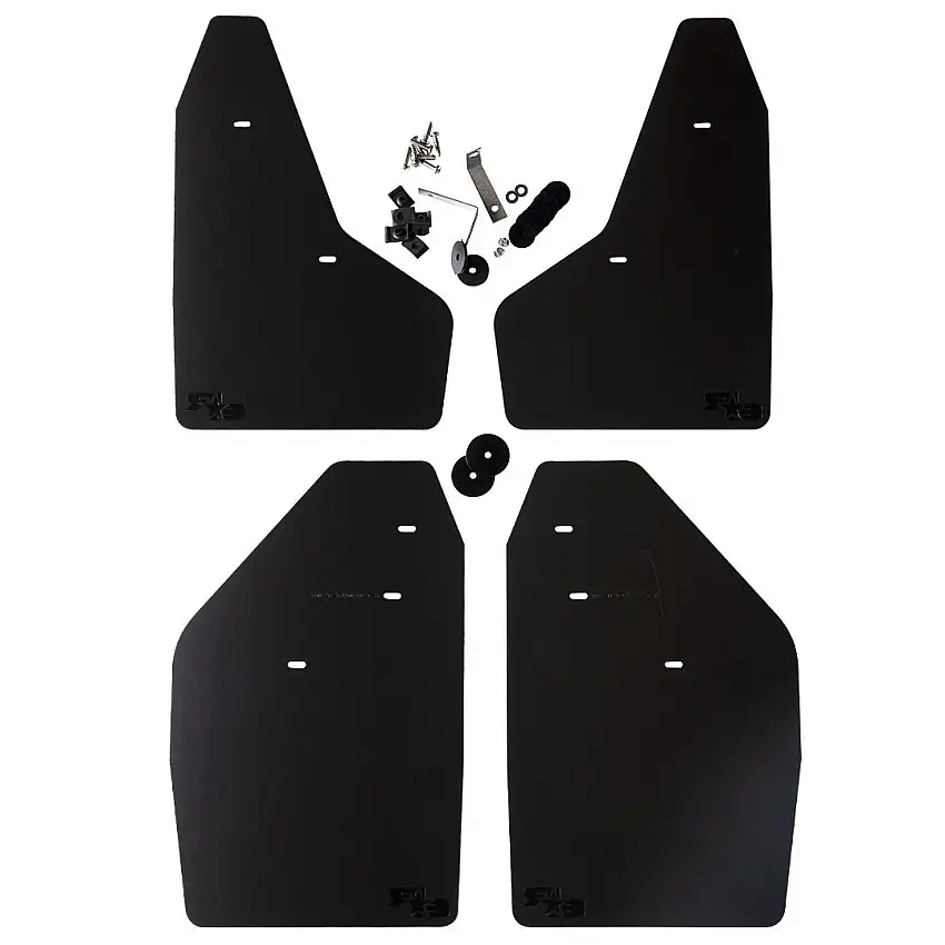 RokBlokz Black Mud Flaps (Set of 4) 11-16 Ford F250 / F350 SRW