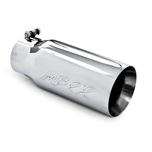 UNIVERSAL - 5" O.D. DUAL WALL MBRP STRAIGHT CUT EXHAUST TIP (4" INLET, 5" OUTLET) T5049