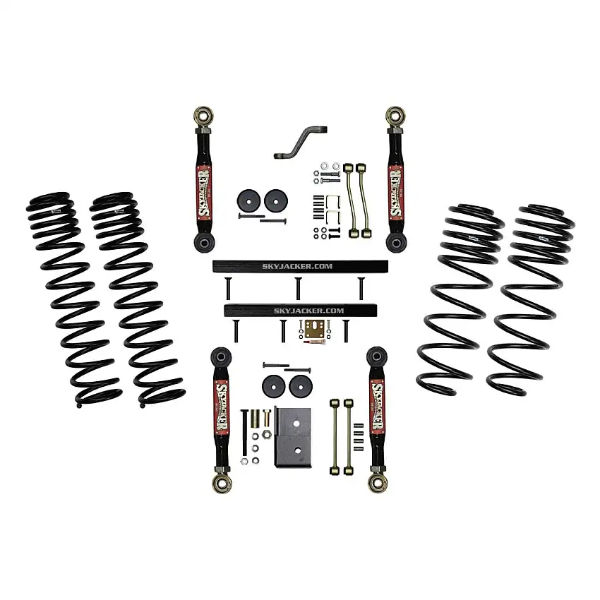 Skyjacker TJ403BLTX 4 in. Component Box With Dual Rate Long Travel Coil Springs.