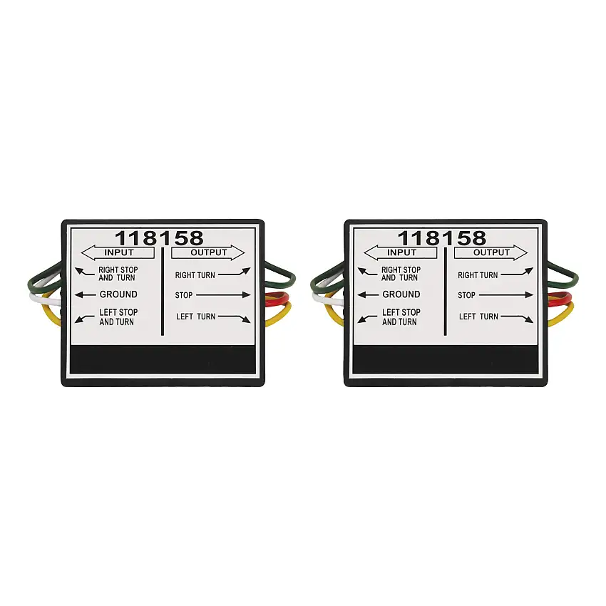 Tekonsha (2-Pack) Taillight Converter for Connecting Tow Vehicles w/2 Wire Systems to Towed Vehicles w/3 Wire Systems