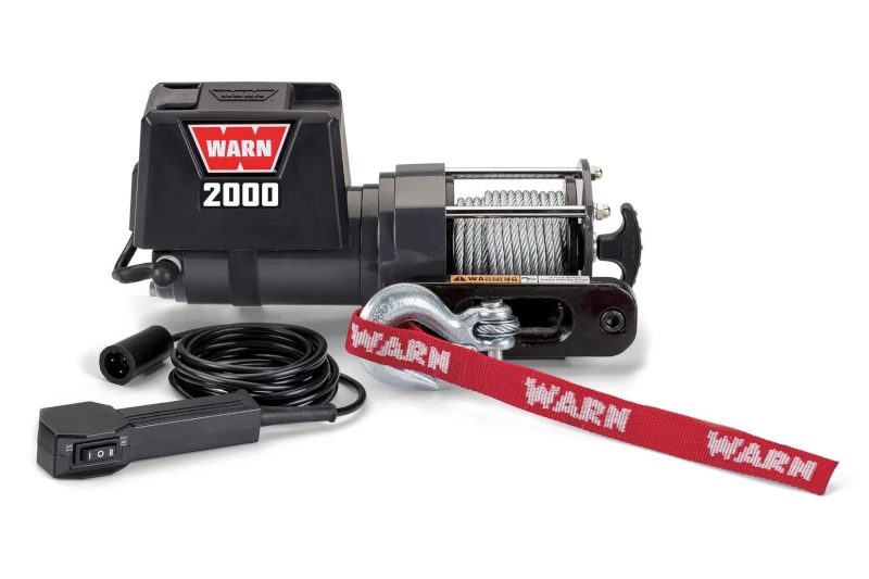 Warn 2000 DC Series 12V Electric Winch with Wire Rope | 92000