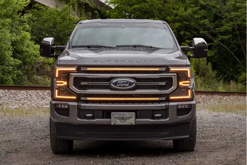 2020-2022 Ford Super Duty Morimoto XBG LED DRL Grille (Chrome with Amber DRL) | XBG13