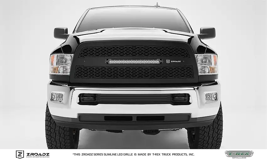 T-Rex Grilles Z314521 ZROADZ Grille, Black, Mild Steel, 1 Pc, Replacement