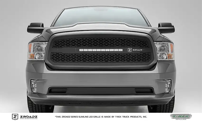 T-Rex Grilles Z314581 ZROADZ Grille, Black, Mild Steel, 1 Pc, Insert