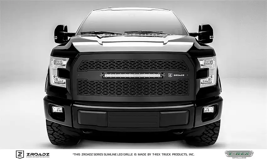 T-Rex Grilles Z315741 ZROADZ Grille, Black, Mild Steel, 1 Pc, Replacement