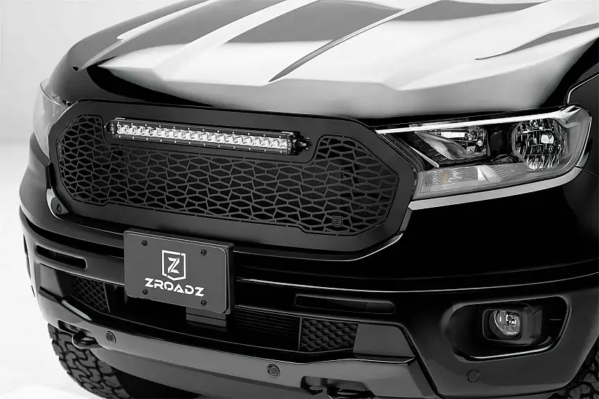 T-Rex Grilles Z315821 ZROADZ Grille, Black, Mild Steel, 1 Pc, Replacement