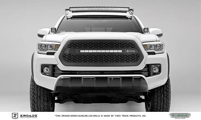 T-Rex Grilles Z319411 ZROADZ Grille, Black, Mild Steel, 1 Pc, Insert
