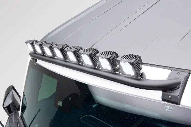 2021-2025 Ford Bronco ZROADZ Front Roof Multiple LED Pods Kit with (8) 3 inch White Pods and Wiring Harness | Z935401-KIT