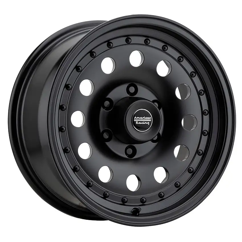American Racing AR62 OUTLAW II Satin Black Wheel (17"x8", 0 Offset, 5X127 Bolt Pattern, 83.06mm Center Bore) AR627873B