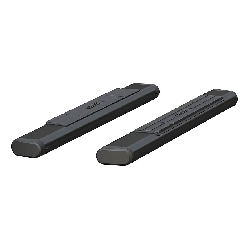 Aries Automotive 6" x 53" Black Aluminum Oval Side Bars (No Brackets) B2853