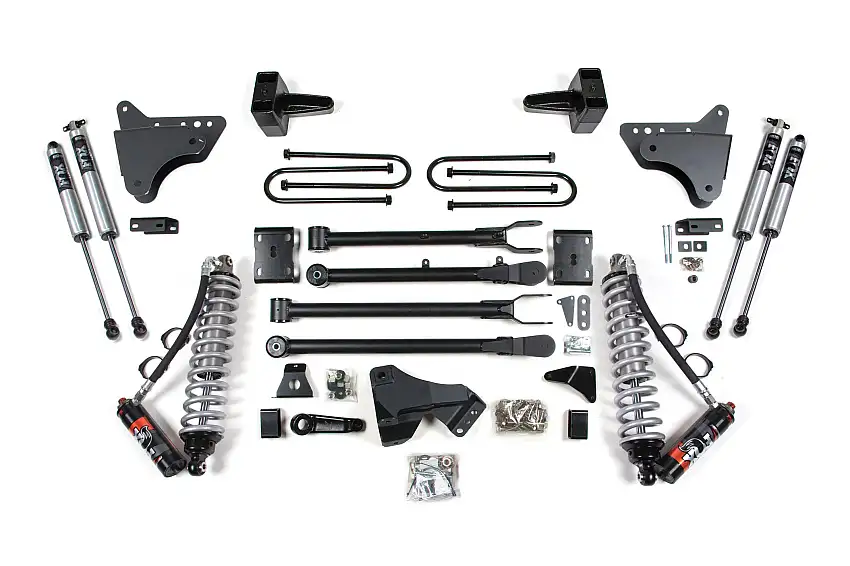 BDS Suspension BDS590FPE 2011-2016 Ford F250/F350 4wd 4" 4-Link Suspension Lift Kit, 2" Rear, Block, Dies