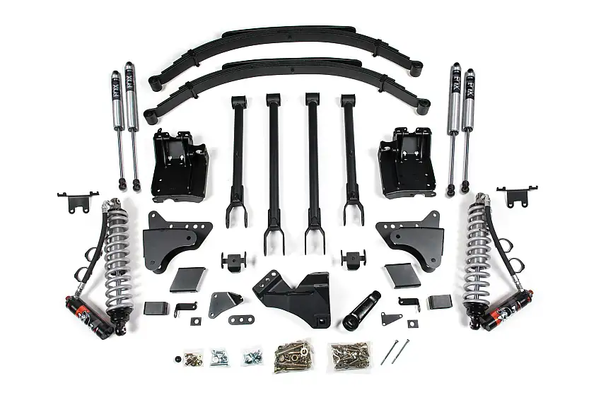 BDS Suspension BDS1500FPE 2011-2016 Ford F250/F350 4wd 8" 4-Link Suspension Lift Kit, 7" rear, Spring, Die