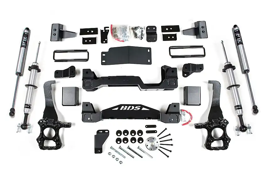 BDS Suspension BDS1533FSR 2015-2020 Ford F150 4wd 4" Suspension Lift Kit, 3" Rear Block - Fox 2.0 IFP PS S