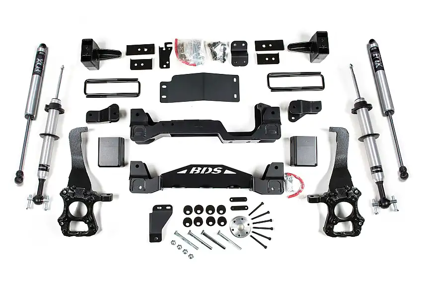 BDS Suspension BDS1305FSR 2015-2020 Ford F150 4wd 6" Suspension Lift Kit, 3" Rear Block - Fox 2.0 IFP PS S