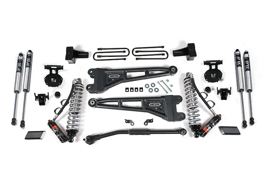 BDS Suspension BDS1543FPE 2017-2019 Ford F250/F350 4wd 2.5" Radius Arm Suspension Lift Kit, 1" Rear, Block
