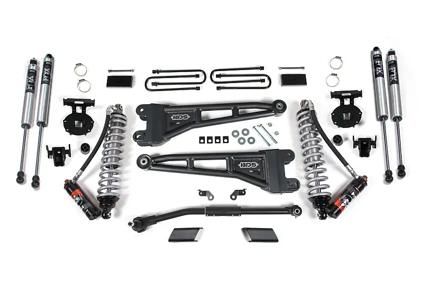 BDS Suspension BDS1549FPE 2020-2022 Ford F250/F350 4wd 3" Radius Arm Suspension Lift Kit, 1" Rear, Block,