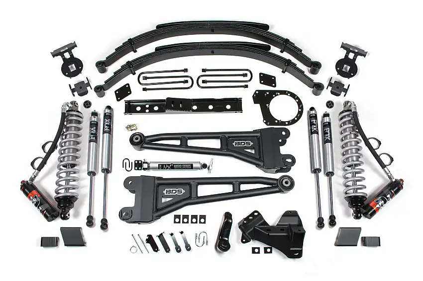 BDS Suspension BDS1562FPE 2020-2022 Ford F250/F350 4wd 7" Radius Arm Suspension Lift Kit, 6" Rear, Spring,