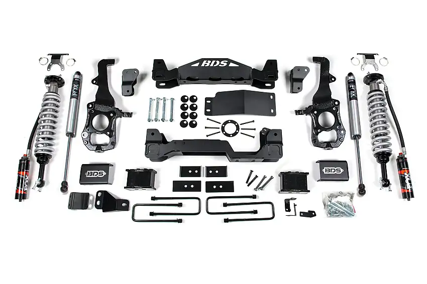 BDS Suspension BDS1579FPE 2021-2025 Ford F150 4wd, 6" Suspension Lift Kit, 5" Rear Lift, Block - Fox 2.5 P