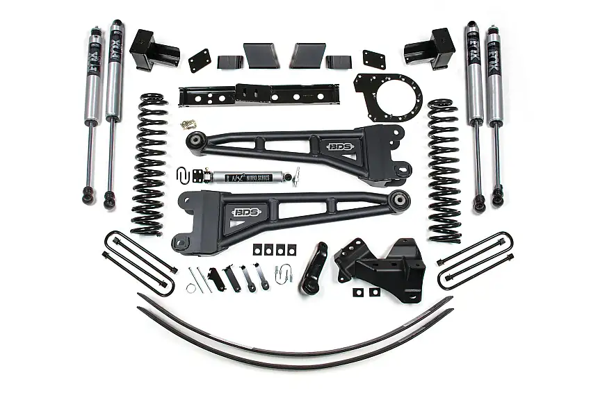BDS Suspension BDS1580FS 2017-2019 Ford F250/350 6" Radius Arm Suspension System 2 Leaf - Rear Block - Fo