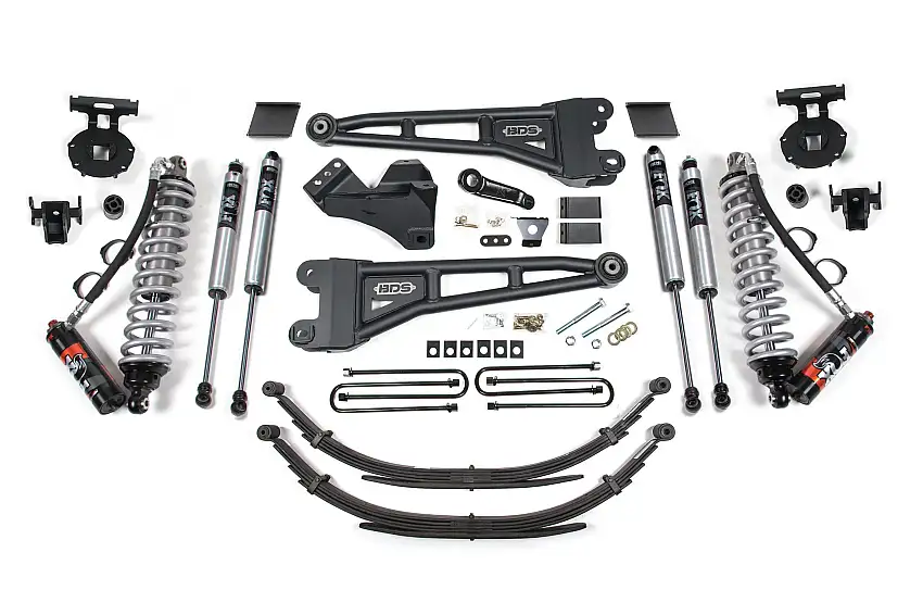 BDS Suspension BDS1593FPE 2011-2016 Ford F250/F350 4wd 6" Radius Arm Suspension Lift Kit, 6" Rear, Spring,