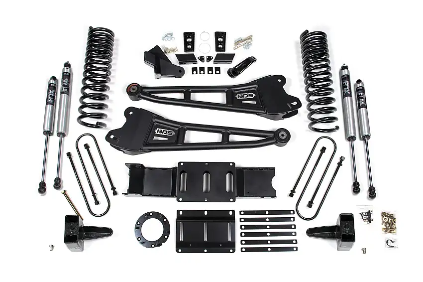 BDS Suspension BDS1683FS 2019-2024 Ram 3500 6" Radius Arm Diesel - 5" Rear Block w/ overload - 6 bolt T-C