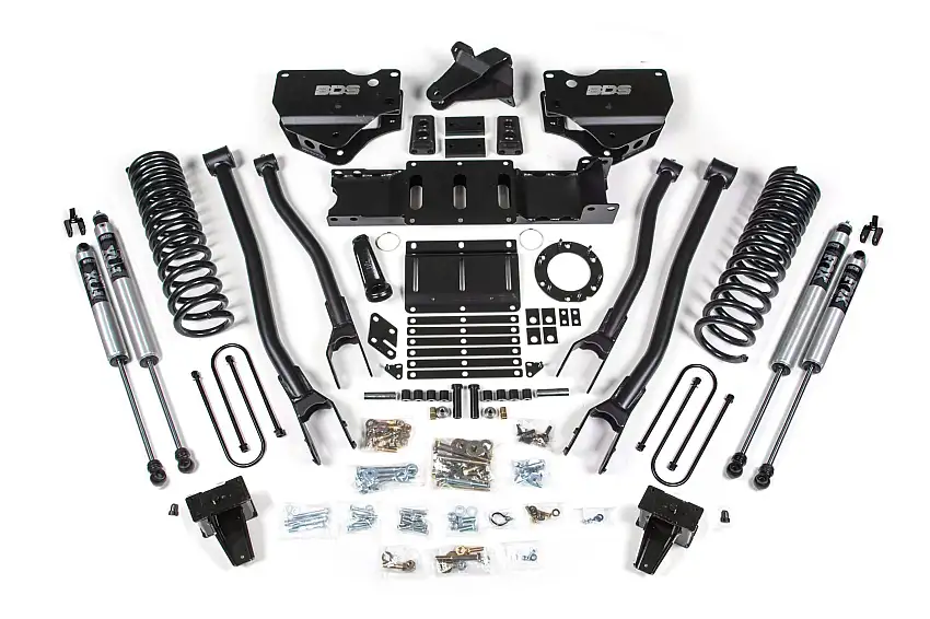 BDS Suspension BDS1691FS 2019-2024 Ram 3500 6" 4-Link Diesel - 5" Rear Block w/ overload - 6 Bolt T-Case