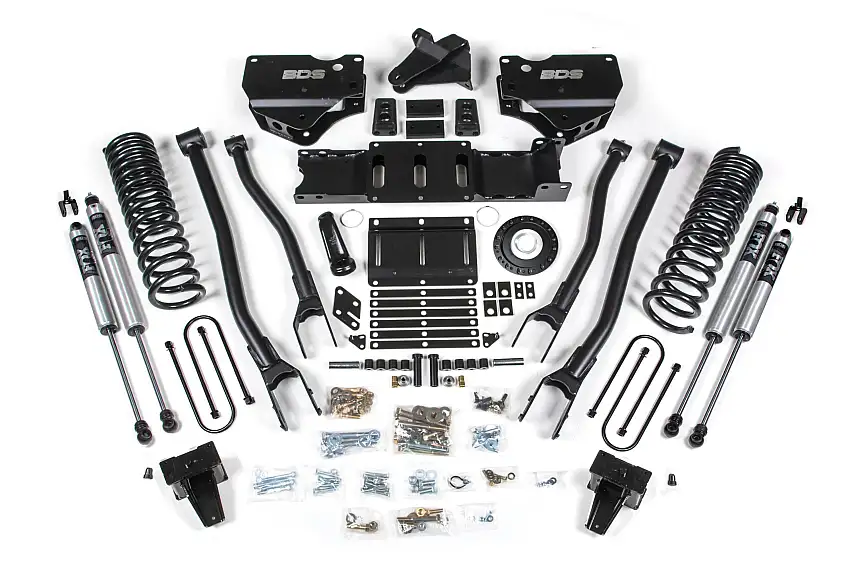 BDS Suspension BDS1692FS 2019-2024 Ram 3500 6" 4-Link Diesel - 5" Rear Block w/o overload - 8 Bolt T-Case