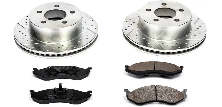 Power Stop Front Z23 Evolution Sport Performance 1-Click Brake Kit for 99-06 Jeep Cherokee XJ, Wrangler TJ & Unlimited K2152