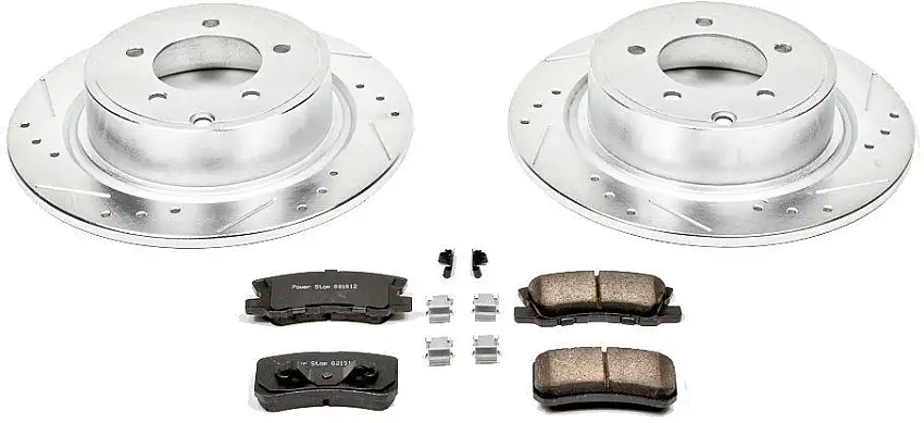 Power Stop Rear Z23 Evolution Sport Performance 1-Click Brake Kit for 09-13 Jeep Compass & Patriot MK K1630