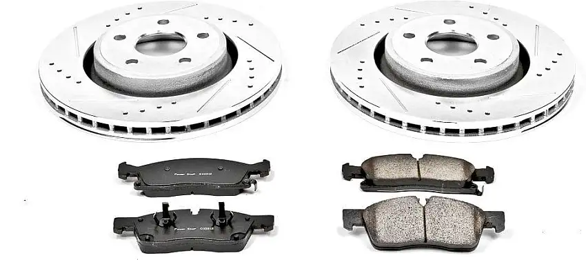 Power Stop Front Z23 Evolution Sport Performance 1-Click Brake Kit with Vented Rotors for 11-13 Jeep Grand Cherokee WK2 K5954