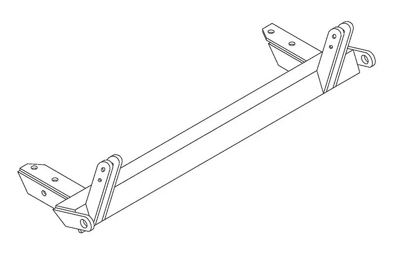 BlueOx Tow Bar Base Plate, Front Mount, RV Flat Towing for Select, NISSAN PICKUP (4WD) E13