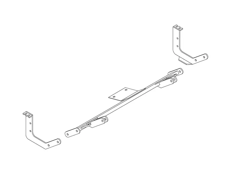 BlueOx Tow Bar Base Plate, Front Mount, RV Flat Towing for Select, ESCORT/TRACER