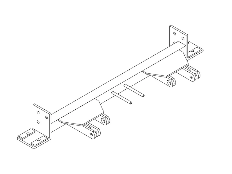 BlueOx Tow Bar Base Plate, Front Mount, RV Flat Towing for Select, E-250 VAN V-8