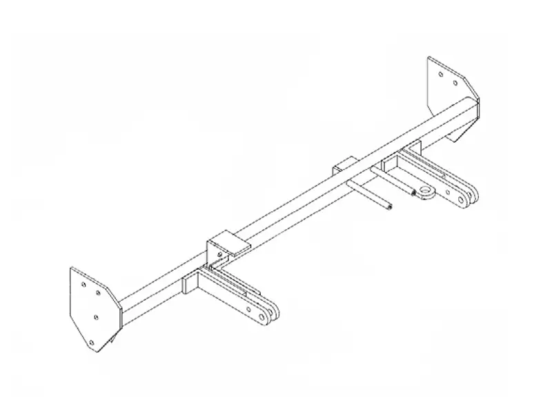 BlueOx Tow Bar Base Plate, Front Mount, RV Flat Towing for Select, KIA RIO