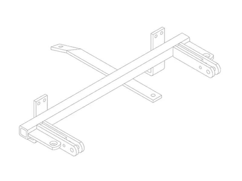 BlueOx Tow Bar Base Plate, Front Mount, RV Flat Towing for Select, PONTIAC BONNEVILLE E13