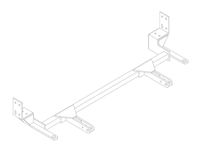 BlueOx Tow Bar Base Plate, Front Mount, RV Flat Towing for Select, PONTIAC AZTEC E13