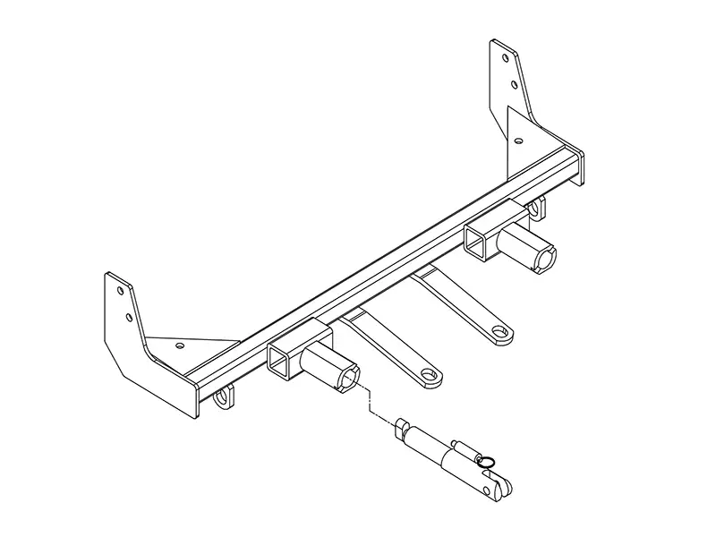 BlueOx Tow Bar Base Plate, Front Mount, RV Flat Towing for Select, PONTIAC SOLSTICE