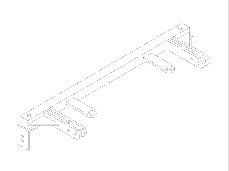 BlueOx Tow Bar Base Plate, Front Mount, RV Flat Towing for Select, TOYOTA TACOMA 2WD