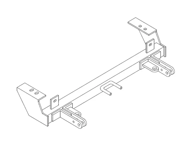 BlueOx Tow Bar Base Plate, Front Mount, RV Flat Towing for Select, TOYOTA 4 RUNNER