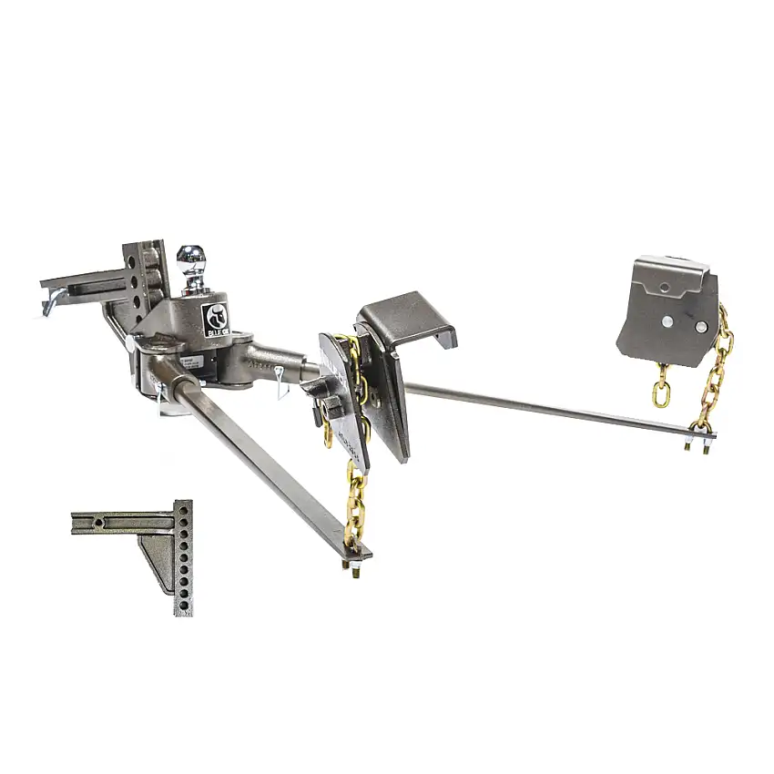 BlueOx 20k, 550 lbs TW, SwayPro Weight Distributing Hitch, 2" Recievers 9-hole/9 receiver stinger BXW0550-S